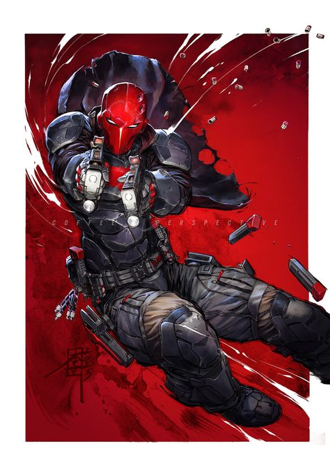 Arkham Knight Red Hood Art, Red Hood Comic Art, Redhood Dc Wallpaper, Red Hood Gotham Knights, Red Hood Fanart, Batman Arkham Knight Red Hood, Red Hood Arkham Knight, Red Hood Wallpaper, Red Hood Dc