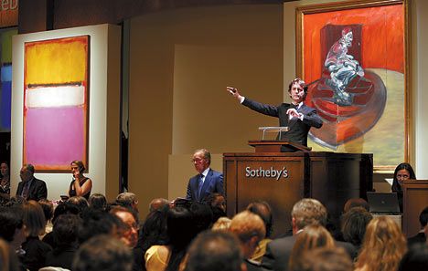 Meyer auctioning Mark Rothko's WHITE CENTER in 2007. Opening bid was 28 million. Closed to anonymous buyer two minutes later for 72.8 million... dollars. Social Awareness Campaign, Charity Auction, Social Awareness, Awareness Campaign, Mark Rothko, Work Life, Art Auction, Licorice, Art Market