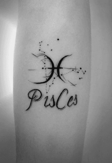 25 Best Fish And Constellation Tattoos For Pisces Zodiac Sign | YourTango Pieces Tattoo Zodiac Pisces, Zodia Pești, Queen Tattoos, Pisces Constellation Tattoo, Pisces Tattoo Designs, Tattoos For Women Small Meaningful, Pisces Tattoo, Character Tattoos, Artsy Tattoos