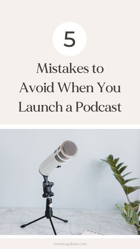 The top 5 podcast mistakes to avoid when you launch a podcast. I'm sharing everything I would do differently if I launched a podcast today! If you’re thinking about launching a podcast, struggling to grow an existing one, or you’re in the thick of a podcast launch, this episode is for you. How To Launch A Podcast, Relationship Podcast Topics, Podcast Launch Checklist, Launching A Podcast, New Episode Podcast Instagram Post, Pod Cast Ideas, Podcast Launch Party Ideas, Successful Podcast Aesthetic, How To Do A Podcast