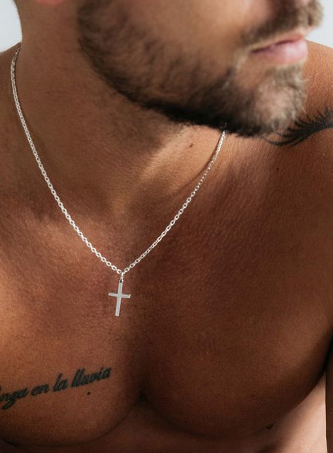 Mens Cross Chain, Pendant Necklace Outfit, Cross Necklace For Men, Gold Necklace For Men, Catholic Cross, Chain Necklace For Men, Mens Cross Necklace, Mens Necklace Pendant, Necklace Outfit