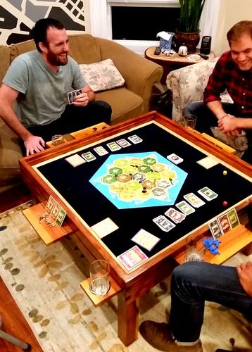 Game Coffee Table, Board Game Shelf, Bord Games, Dnd Table, Shelf Fireplace, Board Game Room, Game Cafe, Puzzle Table, Kids Loft