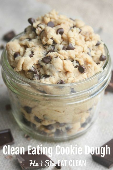 Clean Eating Cookie Dough | He and She Eat Clean Baked Clams, Cookie Dough Vegan, Eating Cookie, Clean Eating Cookies, He And She, Cookie Dough To Eat, Fitness Boxing, Eating Chocolate, Clean Eating Desserts