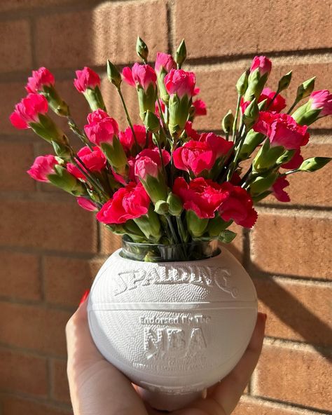 5Inch Basketball Flower Vase Mini Basketball, Vase For Flowers, Mini Basketballs, April 22, Flower Vase, House Decor, Flower Vases, Basketball, Vase