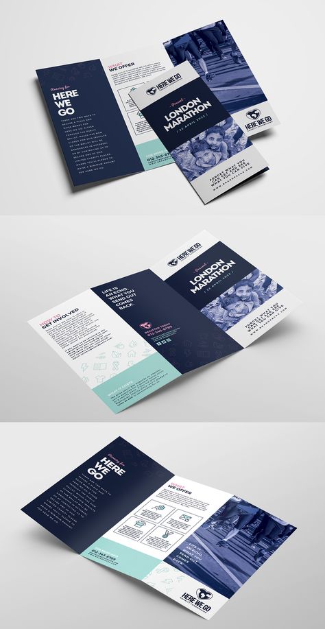 Best Trifold Brochure Design, Trifold Brochure Design Layout Creative, 3 Fold Brochure Design, Charity Brochure, Corporate Leaflet, Event Brochure Design, Folder Design Layout, Folder Design Ideas, Educational Brochure