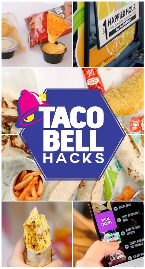 Taco Bell Food, Burritos Chicken, Restaurant Hacks, Saving Budget, Nacho Fries, Food Tacos, Taco Bell Recipes, Budget Hacks, The Best Tacos