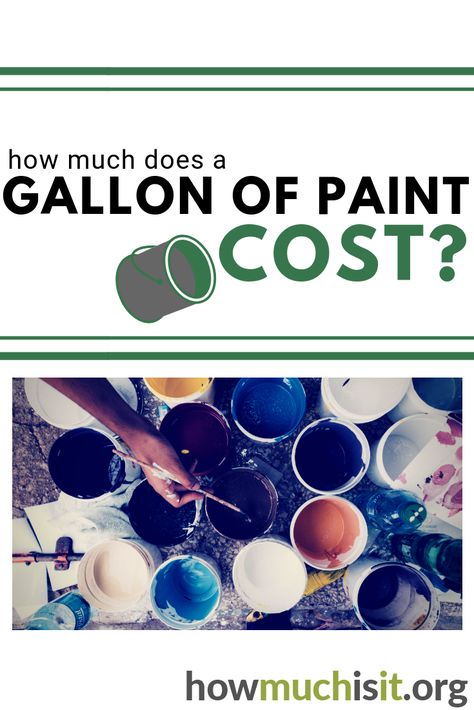 The costs of a gallon of paint. Find out what you should pay in your town. Gallon Of Paint, Paint