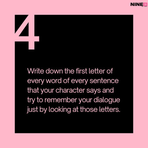 Having issues with your script? Discover the art of line memorization with these top 5 techniques 🙌 How To Write A Comedy Script, Voice Acting Script Villain, Memorizing Lines Tips Acting, Lines To Practice Acting, How To Write A Script For A Short Film, Acting Tips, Career, Acting, How To Memorize Things