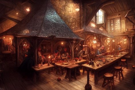 Medieval Fantasy Tavern | Midjourney | OpenArt Tavern Fantasy Art, Fantasy Medieval Tavern, Fantasy Tavern Art, Tavern Aesthetic Medieval, Forest Tavern Fantasy Art, Fantasy Map Making, Fantasy Map, Medieval Fantasy, New World