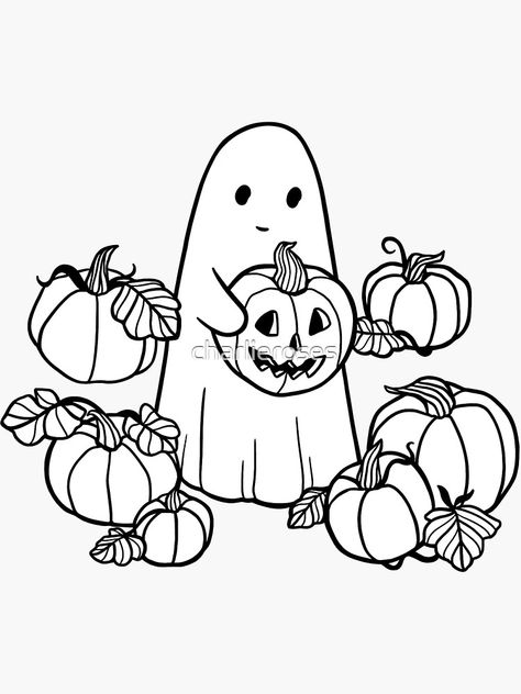 "Pumpkin patch ghost" Sticker for Sale by charlieroses | Redbubble Pumpkin Patch, Dad Hats, Sticker Design, Vinyl Sticker, Ghost, Vinyl, For Sale, Pins, Sticker Designs