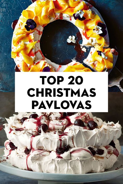 Christmas Pavlova Recipe, New Year Desserts, Pavlova Toppings, Christmas Pavlova, Pavlova Dessert, Pavlova Cake, New Year's Desserts, Xmas Desserts, Festive Recipes