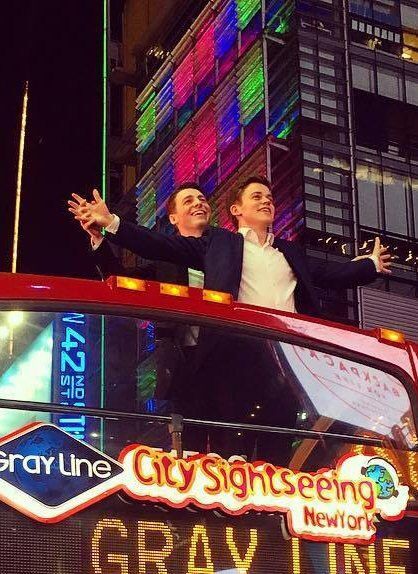 Sam Clemmett and Anthony Boyle take in NYC Sam Clemmett, Jamie Parker, Scorpius And Albus, Anthony Boyle, Harry Potter Cursed Child, Headcanon Harry Potter, Albus Severus Potter, Malfoy Family, Weasley Family