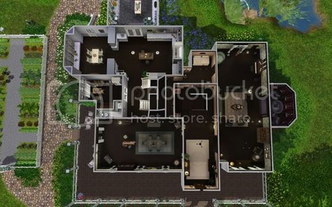 Loft Homes, Practical Magic Movie, Practical Magic House, Magic House, Floor Plan Layout, The Sims 3, Island Living, House Blueprints, Sims Community