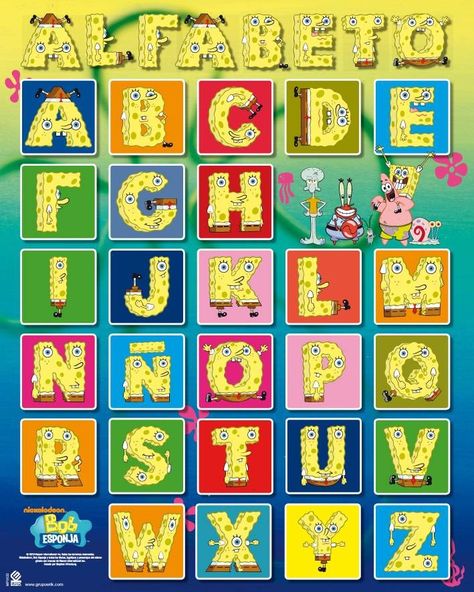 Spongebob Alphabet Spongebob Letters Alphabet, Spongebob Font, Spongebob Heart, Hidden Alphabet, Spongebob Quotes, Spongebob Coloring, Spongebob Cartoon, Spongebob Drawings, Spongebob Birthday Party