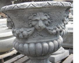 Concrete Flower Pots | Bernardi Precast Fluted Stone, Planter Trough, Outdoor Urns, Memorial Statues, Garden Urns, Urn Planters, Concrete Garden, Stone Statues, Garden Statue