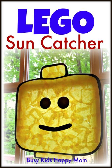 Sun Catcher Diy, Sun Catcher Craft, Lego Classroom Theme, Lego Classroom, Lego Crafts, Lego Faces, Lego Printables, Lego Camp, Paper Sun