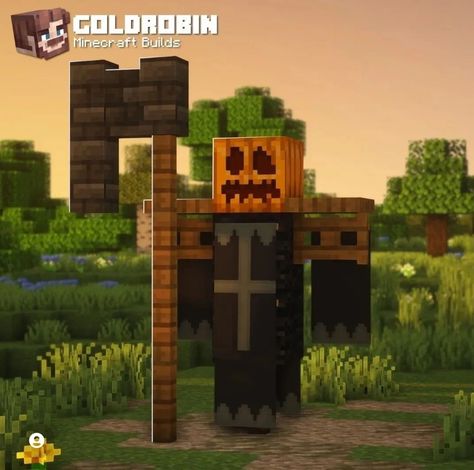 Build Ideas Minecraft, Minecraft Halloween Ideas, Minecraft Pumpkin, Minecraft Village, Rumah Minecraft Sederhana, Minecraft House Plans, Minecraft Cottage, Easy Minecraft Houses, Minecraft House Tutorials