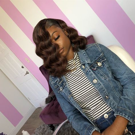 20 y/o Stylist✂️ on Instagram: “Messy curly bob✨ Appointments available, BOOK NOW! you may book online using the link in my bio! Book your appt! #miami #ftlauderdale…” Prom Hairstyles Blackgirl, Long Blonde Wig, Asymmetrical Bob Haircuts, Wavy Bobs, Curly Bob Hairstyles, Human Hair Lace Wigs, Hair Black, Short Bob Hairstyles, Black Girls Hairstyles