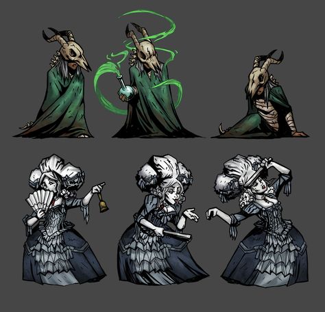 Darkest Dungeon Character Art, Darkest Dungeon Mods, Darkest Dungeon Concept Art, Darkest Dungeon Art Style, Darkest Dungeon Art, Slay The Spire, Pet Cemetery, The Librarian, Darkest Dungeon