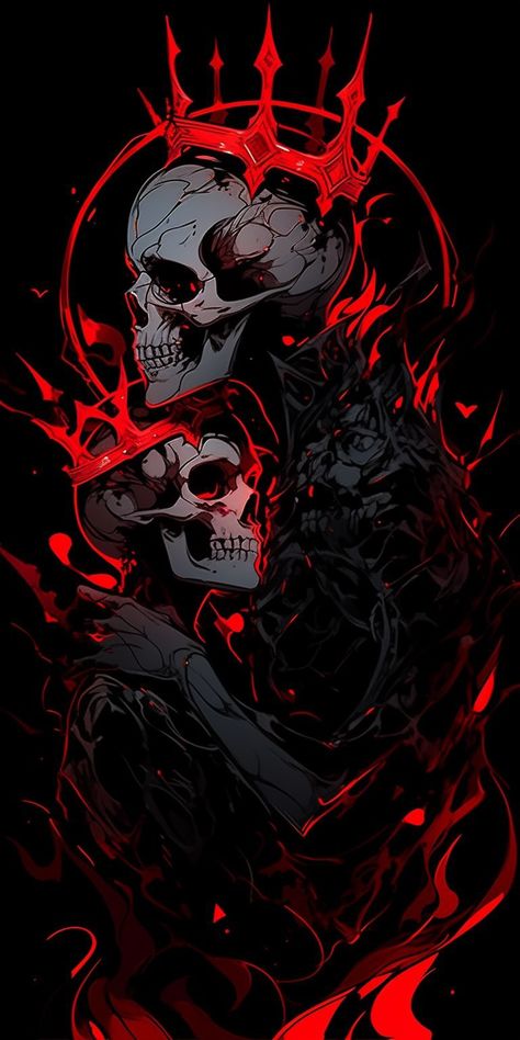 Dark Fantasy Artwork, Goth Wallpaper, Image Swag, Skull Artwork, Skeleton Art, Dark Phone Wallpapers, Skull Wallpaper, Cool Wallpapers Cartoon, Edgy Wallpaper