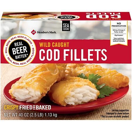 Beer Batter Cod, Fried Fish Batter, Frozen Fish Fillets, Beer Battered Cod, Battered Cod, Best Freeze Dried Food, Cod Fillets, Crepes And Waffles, Beer Battered Fish