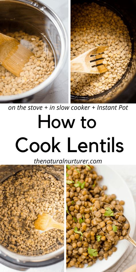 Benefits Of Lentils, Green Lentil Recipes, Lentils Instant Pot, Cotter Crunch, Cooking Green Lentils, Cook Lentils, Lentils Benefits, Lentil Recipes Easy, How To Cook Lentils