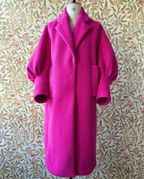 Prada Coat, Oversize Coat, Coat Pattern Sewing, The Fold Line, Coat Trends, Dress Making Patterns, Pink Coat, The Fold, Sewing Blogs