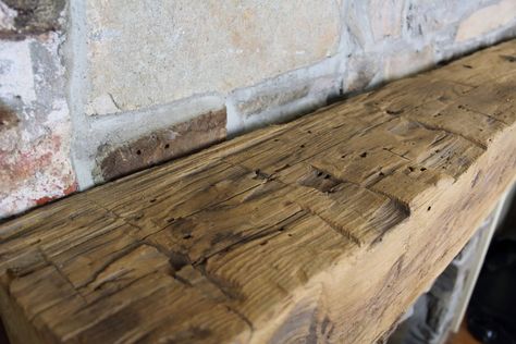 Authentic Hand Hewn Beam Floating Fireplace Mantel Certified - Etsy Reclaimed Fireplace Mantel, Wood Beam Fireplace, Floating Fireplace Mantel, Beam Fireplace, Reclaimed Wood Mantel, Floating Fireplace, Hand Hewn Beams, Floating Mantel, Reclaimed Wood Beams