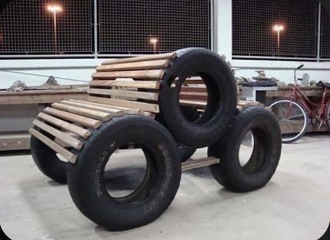 Kursi Ban, Tire Chairs, Tire Craft, Tire Furniture, Tire Art, Garage Furniture, Automotive Furniture, Car Furniture, Tyres Recycle