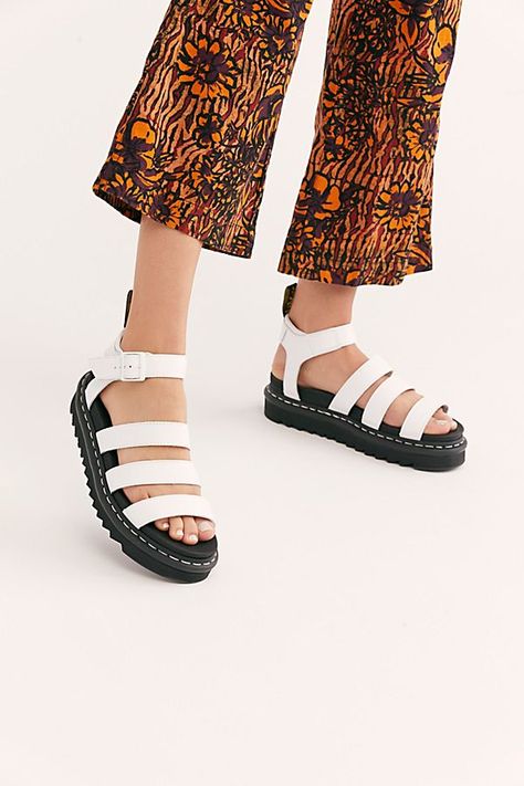 Dr. Martens Blaire Flatform Sandal | Free People Doc Marten Blaire Sandal Outfit, Doc Martens Blaire Sandals, Blaire Sandals Outfit, Dr Martens Blaire, Office Shoes Women, Office Shoes, Sandals Outfit, Flatform Sandals, Free People Store