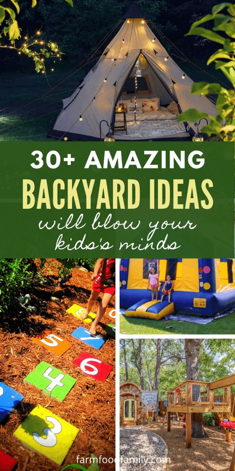 30+ Breathtaking Backyard Ideas Will Blow Your Kids' Minds (Fun & Easy) Plants Around Playground, Fun Playground Ideas, Cheap Backyard Ideas For Kids, Backyard Summer Fun For Kids, Big Kid Backyard Ideas, Diy Outdoor Kids Backyard Ideas, Outdoor Play Ideas For Kids, Fun Backyard Ideas For Teens, Backyard For Families