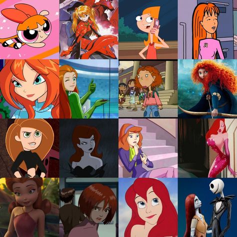 Halloween Ginger Hair Costume Women, Famous Red Heads Characters, Ginger Cosplay Ideas, Ginger Halloween Ideas, Cherry Red Hair Halloween Costumes, Iconic Red Hair Characters, Cartoons With Red Hair, Redhead Costumes Women, Red Hair Anime Cosplay