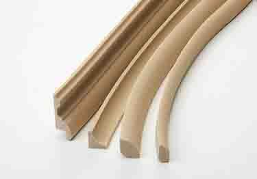 Flexible Paintable Wood Grain Small Moldings Simple Crown Molding, Molding Ideas, Flexible Molding, Flexible Wood, Cove Base, Wood Mouldings, Epoxy Glue, Condo Design, Curved Wood