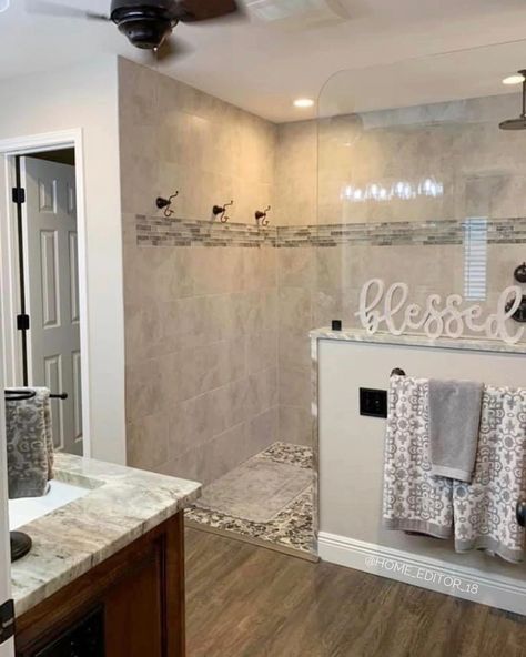 Walk In Shower Ideas, Tile Walk In Shower, Accessible Bathroom Design, Bathroom Remodel Pictures, Master Shower, Master Bath Remodel, Bathroom Remodel Shower, Bathroom Remodel Designs, Style Bathroom