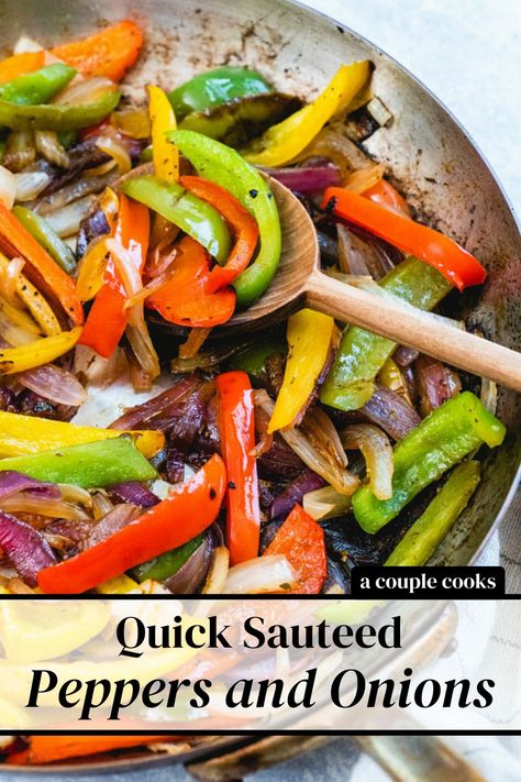 Onion And Pepper Sauteed, Side Dishes Mexican, Recipes Peppers, Sauteed Green Peppers, Sautéed Veggies, Fried Peppers, Sauteed Peppers And Onions, Mexican Side Dishes, Sauteed Peppers