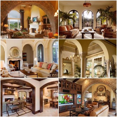 Tips and ideas about the arch for your home interior decor - Virily Double Archway Living Rooms, How To Decorate Arches In House, Arch Way Decor Interior, Living Room Archway Ideas, Arch Decor Home, Interior Arches, Design For House, Neoclassical Interior Design, Tuscan Interior