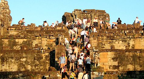 Mass Tourism is taking over Cambodia's Angkor Wat Angkor Wat, Angkor, Cambodia, Monument Valley, Google Images, Monument, Tourism, Street View, Lost