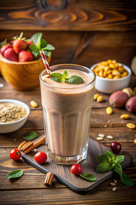 5-Minute Vegan Protein Shake: Perfect Post-Workout Boost Banana And Peanut Butter, Banana Protein Shake, Milk Banana, Vegan Protein Shake, Homemade Kombucha, Midday Snack, Banana Protein, Vegan Protein Powder, Milk Shake