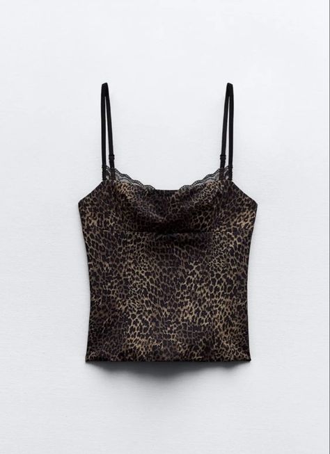 top is from ZARA Retro Rock Aesthetic, Suspenders Casual, Rock Aesthetic, Y2k Crop Top, Fashion Grunge, Top Streetwear, Leopard Print Top, Grunge Punk, Dream Clothes