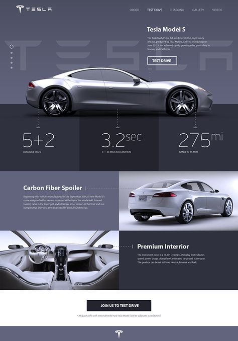 Tesla «Model S» Promosite Concept on Behance Layout Portfolio, 블로그 디자인, Layout Web, Ui Ux 디자인, Car Ui, Promo Flyer, Graphisches Design, Web Layout Design, Design Innovation