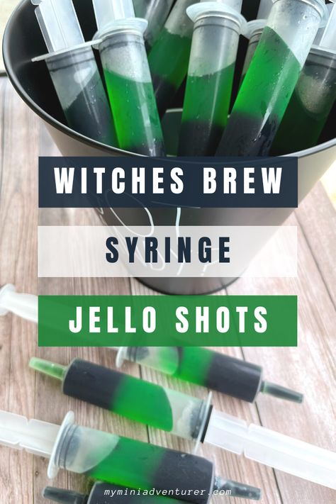 Spooky Jello Shot Recipes, Jello Shots Syringes Recipe, Jell-o Shot Syringes, Jello Shots In Syringes, Shots In Syringes, Jello Shot Syringes Recipe, Syringe Jello Shots, Mini Beer Shots, Tequila Jello Shots