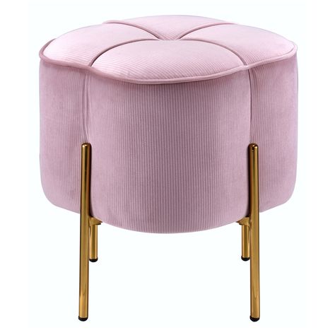 Suitable for use as a footrest, additional seating, or as a stylish accent piece in any room Armless construction allows for unrestricted movement and versatility, facilitating easy integration into various seating arrangements Upholstered in velvet… Pink Velvet Fabric, Velvet Ottoman, Fabric Ottoman, Outdoor Rocking Chairs, Round Ottoman, Upholstered Ottoman, Burgundy Wine, Navy And Brown, Fireplace Decor