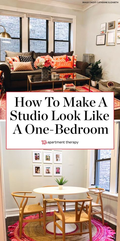 Small Studio Apartment Decorating, Tiny Studio Apartments, One Room Apartment, Studio Apartment Living, Studio Layout, Aesthetic Interior Design, Studio Apartment Design, Apartment Studio, Small Studio Apartment