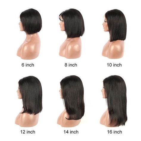 Hair Chart, Sleek Short Hair, Straight Bob Wig, Hair Length Chart, Red Fall, Straight Bob, Haircuts Straight Hair, Hair Texture, Haircuts For Long Hair