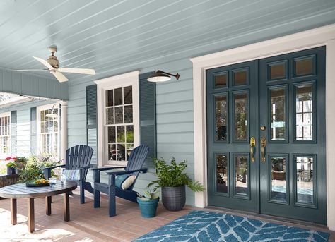 Exterior Beach House Colors, Blue Victorian House, Exterior Beach House, Beach House Colors, Exterior House Paint, Porch Paint, Exterior House Colors Combinations, House Paint Color Combination, Exterior House Paint Color Combinations