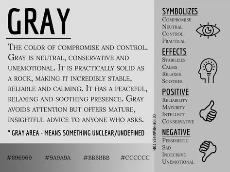 Gray Color Meaning: The Color Gray Symbolizes Compromise and Control - Color Meanings Gray Candle Meaning, Purple Color Meaning, What Do Colors Mean, What Colors Mean, Colour Personality, Candle Color Meanings, Birth Colors, Colour Psychology, Colour Therapy