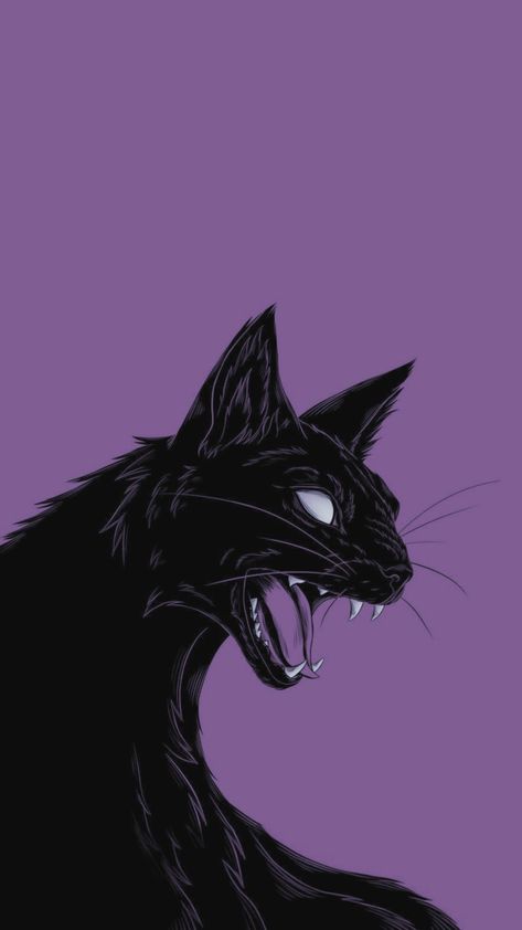 Black Cat Scary, Cute Halloween Wallpapers, Black Cat Wallpaper, Wallpapers Purple, Halloween Wallpapers, Infinity Necklace, Spooky Vibes, Cat Wallpaper, Cute Halloween