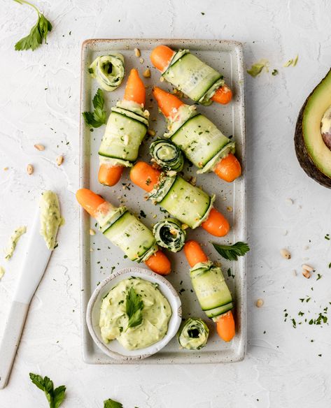 Carrot and cucumber sticks have always been a go to snack of mine, add some dip and I’m set! SO what if we combine them together with a creamy avo/greek yoghurt spread combo!? This recipe is in collaboration with snackables featuring their mini carrots, pick some up today and try this DELISH combo for yourself! These are quick and easy and sure to be a crowd pleaser Cucumber Sticks, The Best Snacks, Mini Carrots, Best Snacks, Creamy Cucumbers, Carrot Sticks, Office Lunch, Packaged Food, Crowd Pleaser