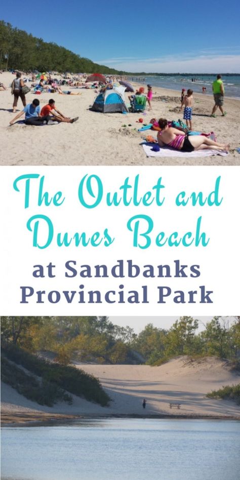 Swimming at Sandbanks Provincial Park, Ontario #Ontario #beaches #beach #Canada #Sandbanks #Dune  #Outlet Sandbanks Provincial Park, Sandbanks Ontario, Ontario Camping, Ontario Provincial Parks, Ontario Beaches, Ontario Road Trip, Where Is Bora Bora, Bruce Peninsula, Ontario Parks