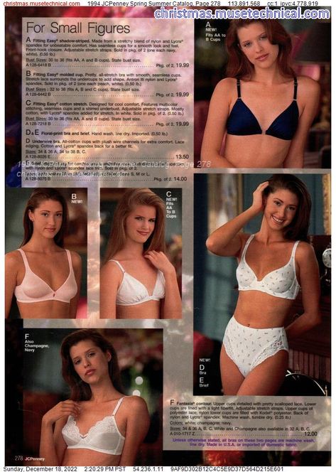 Lingerie Catalog, 1990s Fashion, Vintage Lingerie, Stretch Lace, Spring Summer, Lingerie, Bra